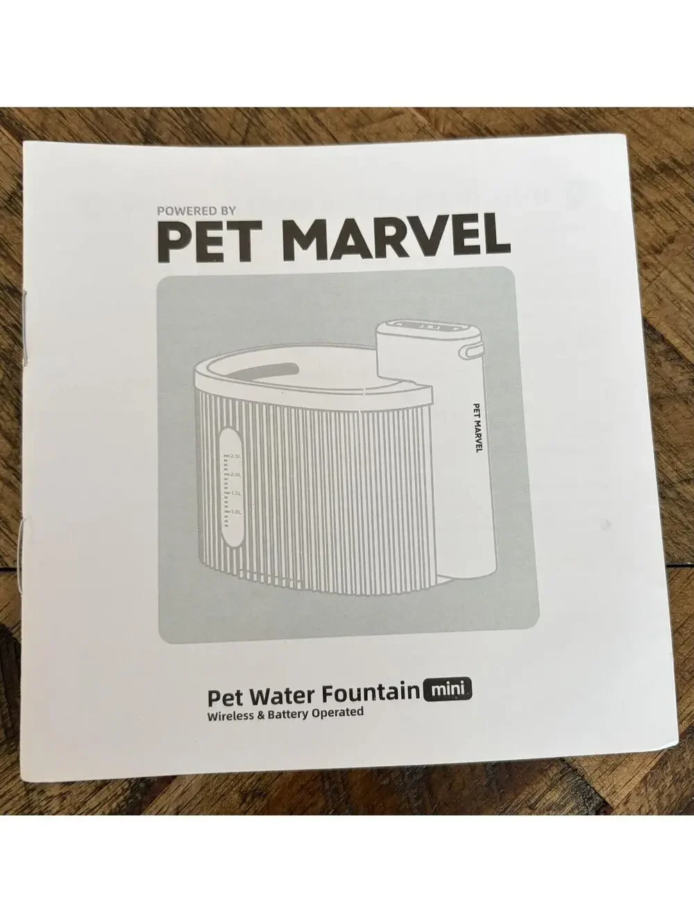 Pet Marvel Pet Water Fountain Mini Wireless and Battery Operated